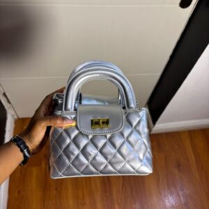Silver Glossy Handbag