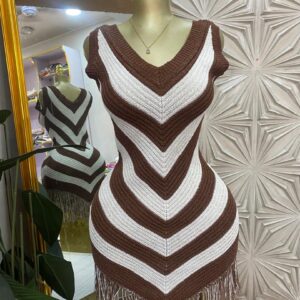 Chevron Fridge Knit Mini Bag
