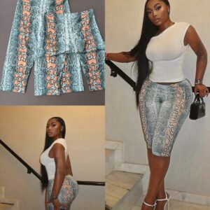 Bermuda Print Capri Pant