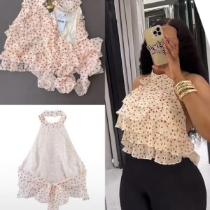 Zara Spring Halter Neck Top