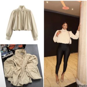 Zara Bomber Jacket With High Collar
