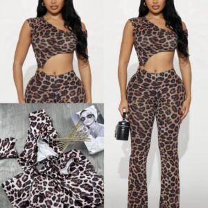 Nova Inspired Animal Print Jump Suit