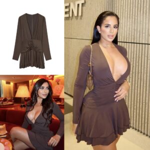 Zara Short Flare Vneck Dress