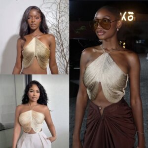Tassel Halter Neck Camisole Top