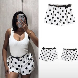 High waist Belted Shirt