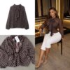 Polka Dot Bow Tie Blouse