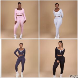 Long Sleeve Active Wear Pant Set