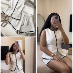 Chic Vest Short Set