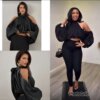 Halter Neck Silk Crop Ballon Top