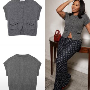 Zara Button Knitted Vest