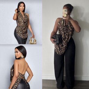 Chiffon Backless Top 