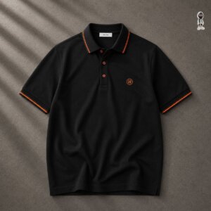 Cotton collar polo