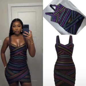 Rainbow Bandage Dress