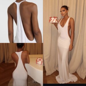 Sexy Racer Back Maxi Dress