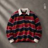 Stripe longsleeve polo
