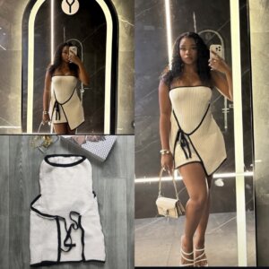 Wrap Tube Knitted Dress