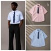 Stripe Shirt with Tie