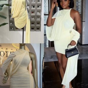 Asymmetric Pleated Dress