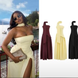 Halter neck Scarf Dress