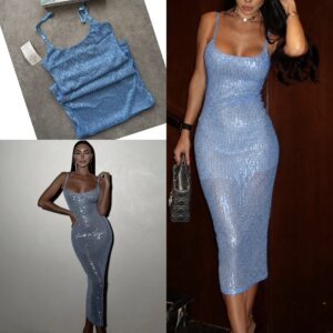 Sexy Sequined Sling Dress