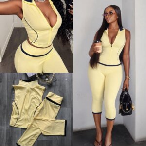 BamGleam Top & Capri Pant