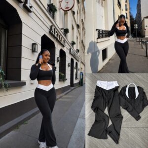 Crossover Flare Legging Set