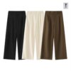 Pleated Wide Leg Trousers