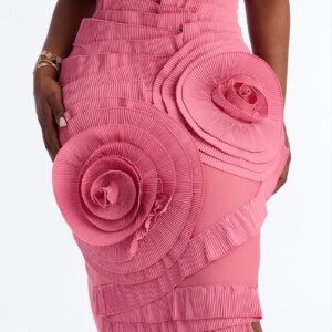Rose Haze Maxi Bandage Dress