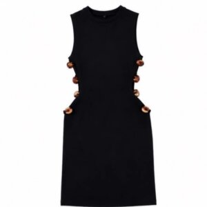 Beaded Cut-out Dress