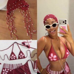 Cherry Bikini 4piece Set