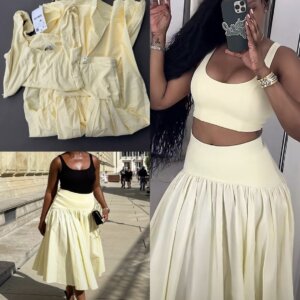 Flared Skirt 2piece Set