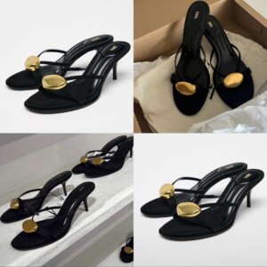 Gold Pleated Heels