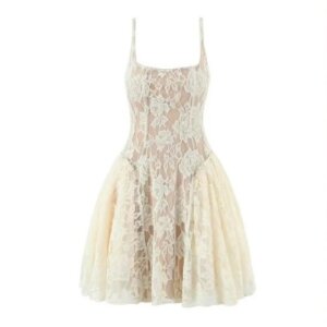Sexy Lace Basket Dress