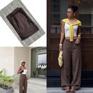 Striped Wide Leg Pant